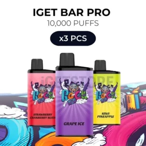 3 PCS – IGET Bar Pro 10000 Puffs